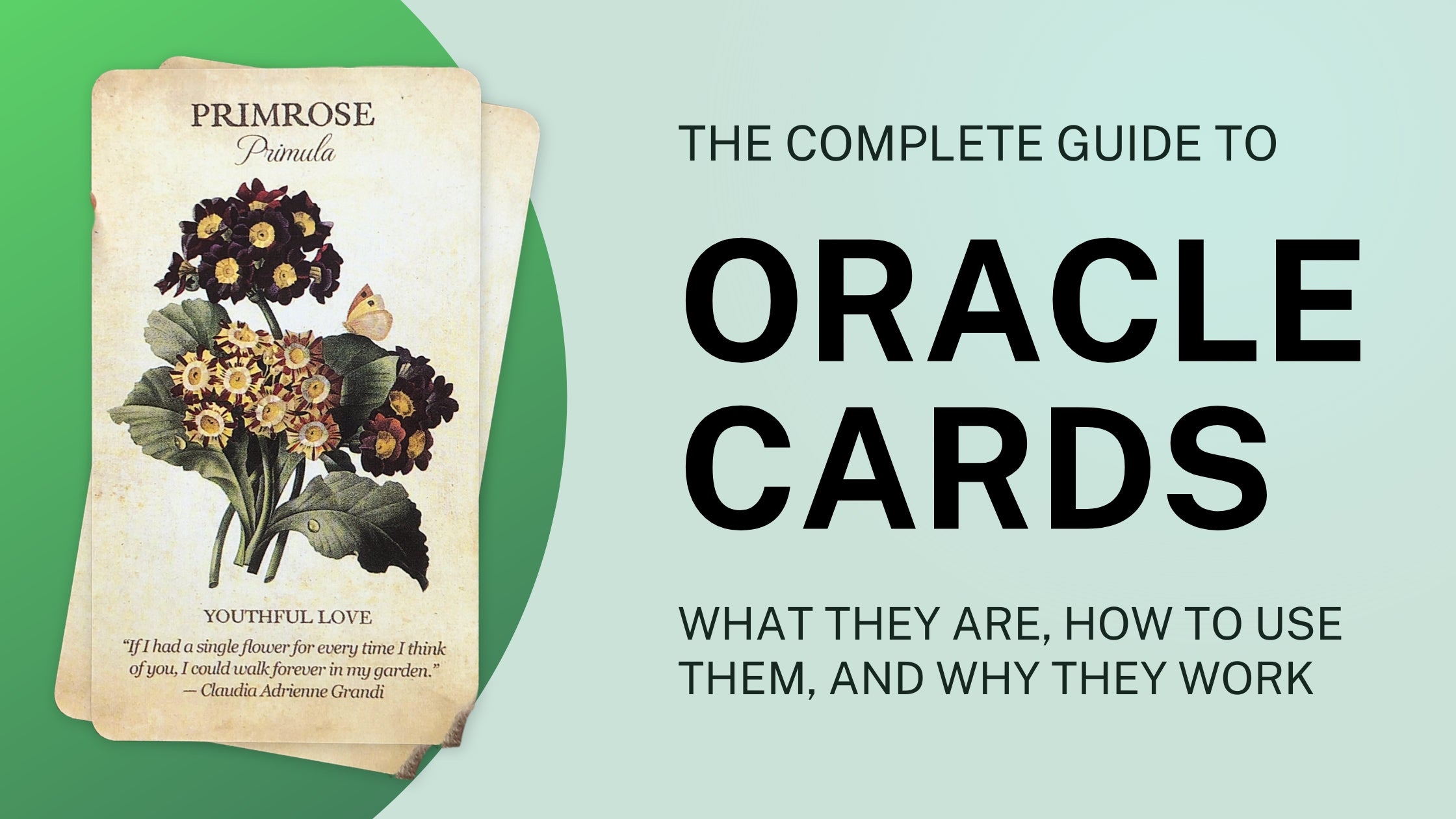 The complete guide to oracle cards: What they are, how to use them, and why they work.
